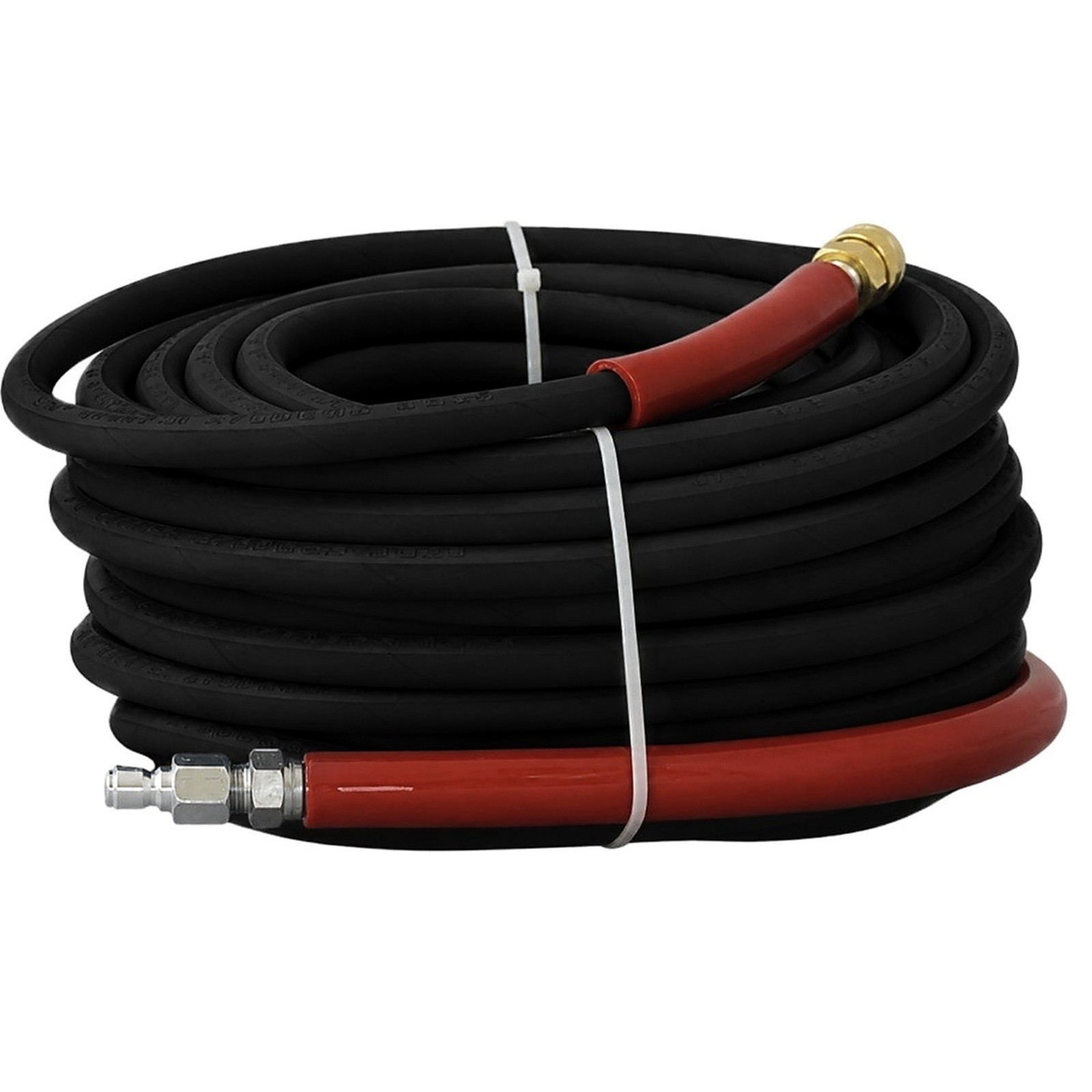 Raptor Blast 6000 PSI Pressure Washer Hose 3/8″ x 100ft Black 2-Wire Braid QC