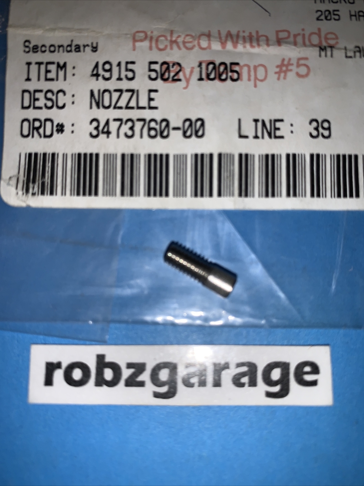 NEW OEM STIHL RE102 K RE105 K SPRAY WAND NOZZLE 4915-502-1005 B70