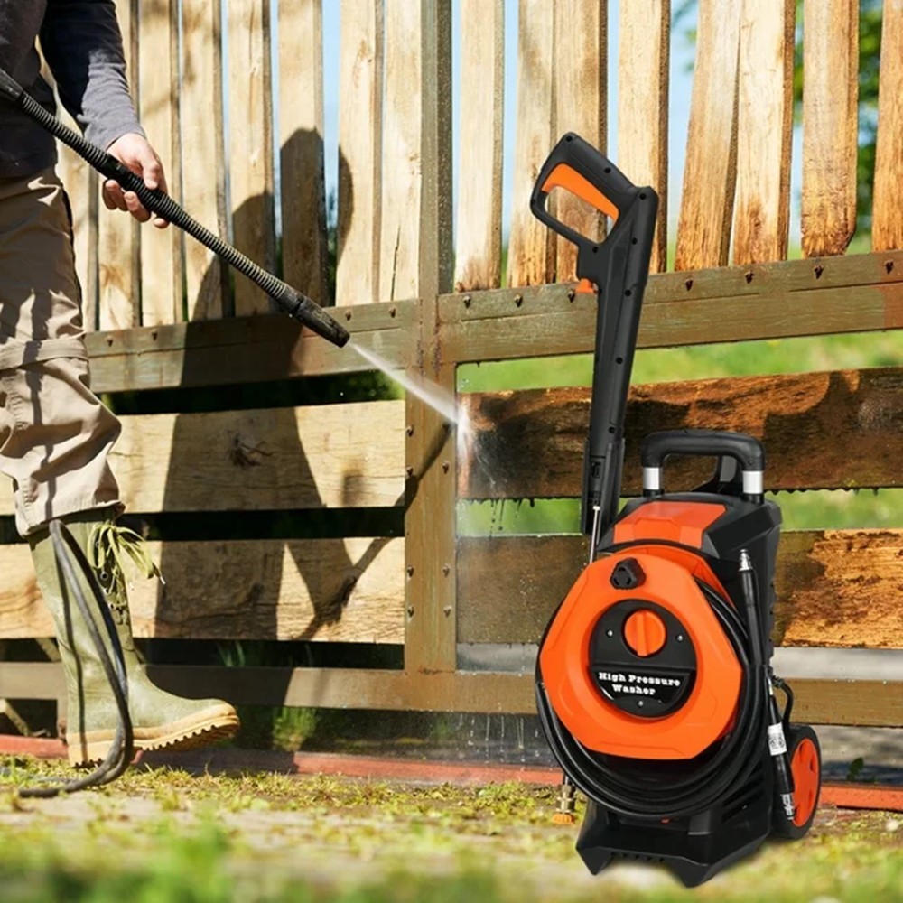 3380PSI Pressure Electric High Pressure Washer 1400W Motor Jet Sprayer 2GPM US