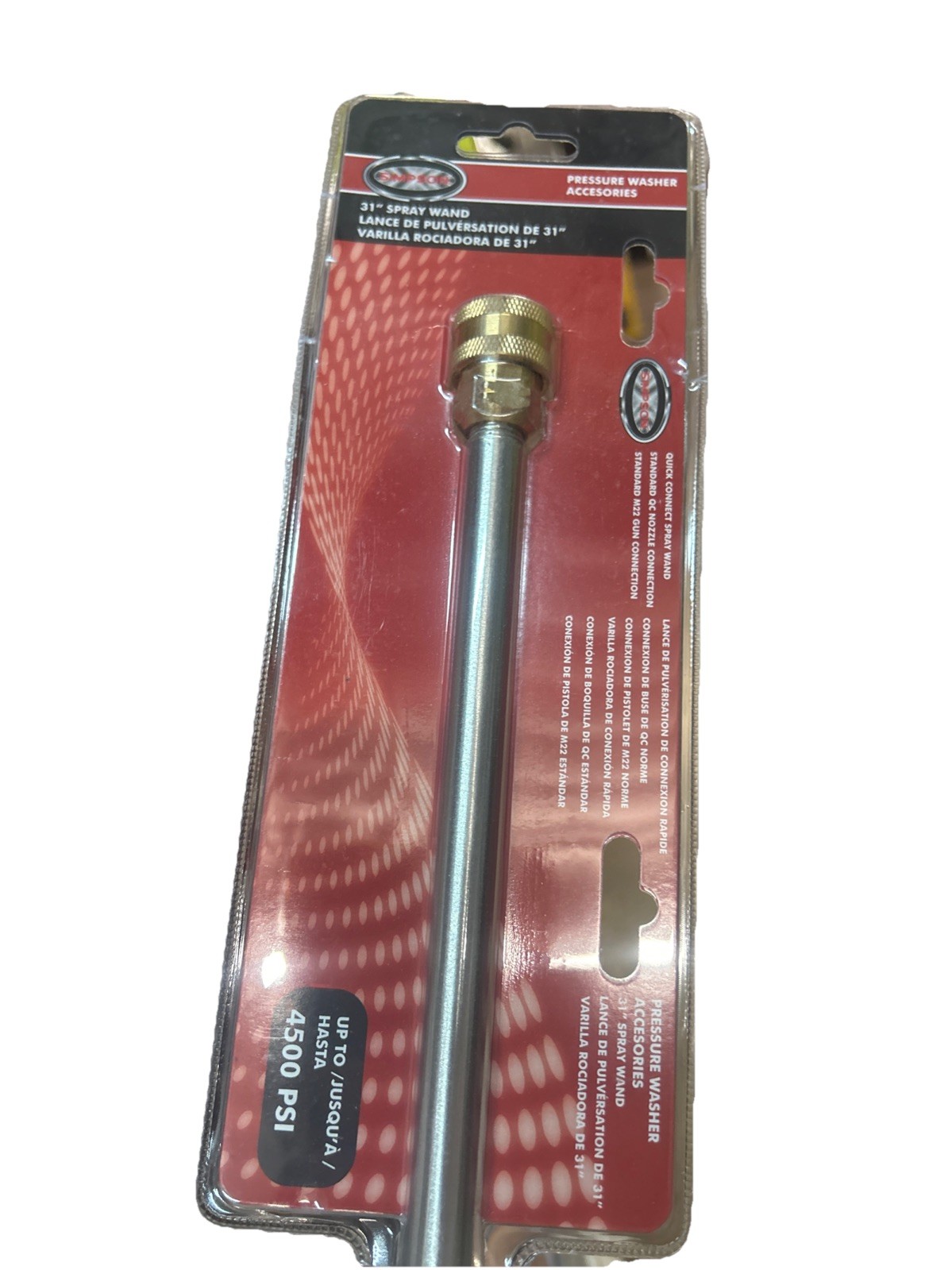 SIMPSON Spray Lance Power Washing Wand/Lance Extension 4500-PSI x 31.5 in. W