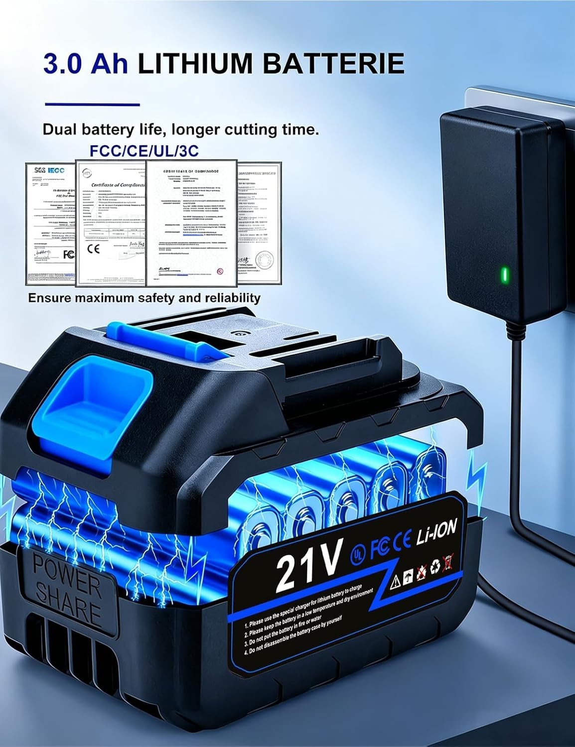 1250 PSI Cordless Power Cleaner – Lightweight & Portable for All Cleaning Needs