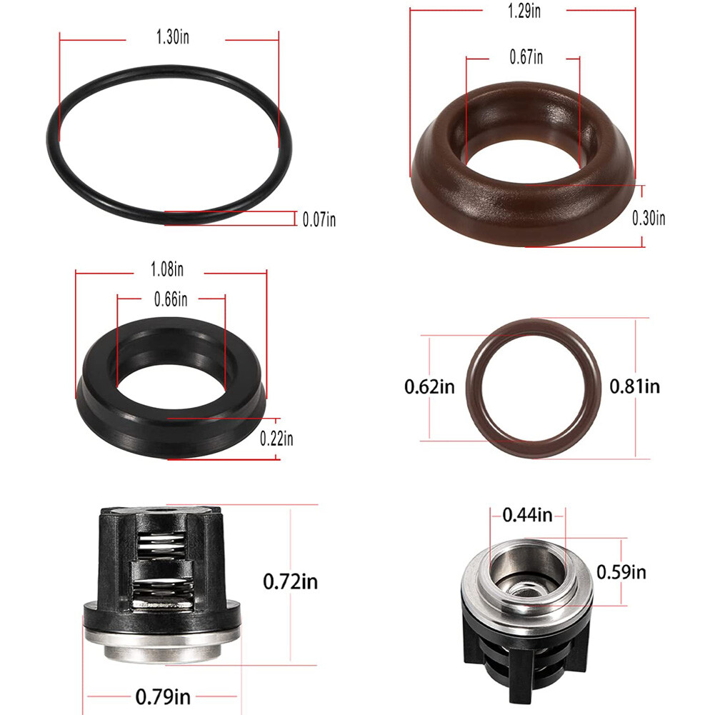 AR1828 Pump Check Valve & AR1857 Packing Kit for Annovi Reverberi 18mm XR RK RKA