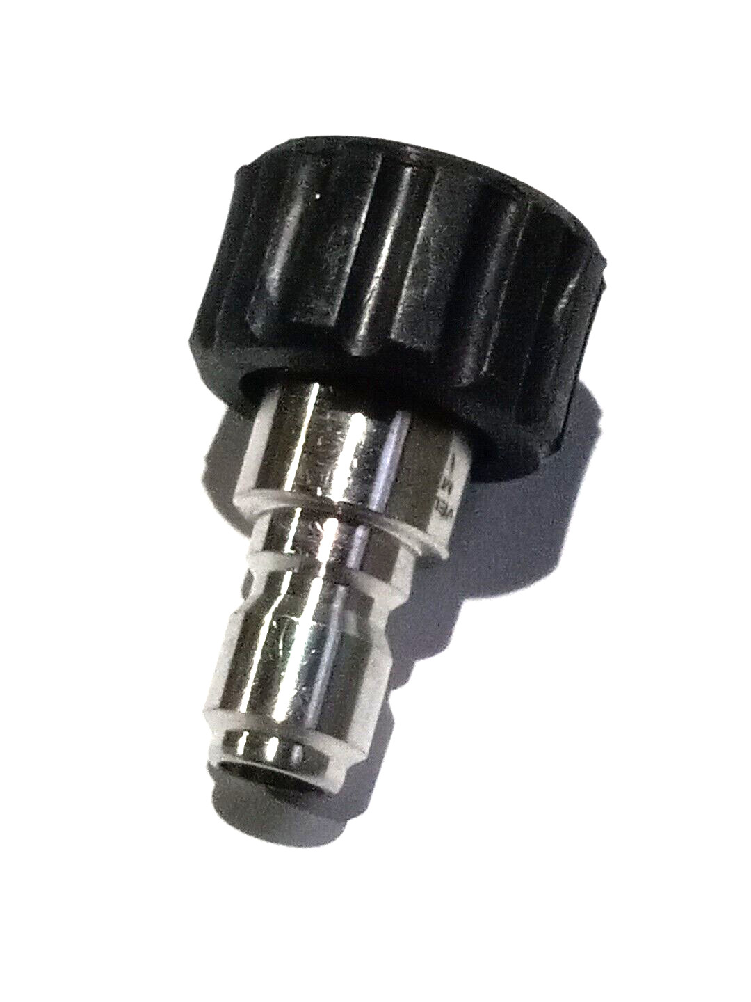 M22 F 15MM TWIST CONNECT COUPLER X 3/8 S.S. QC PLUG (NON STANDARD SIZE)