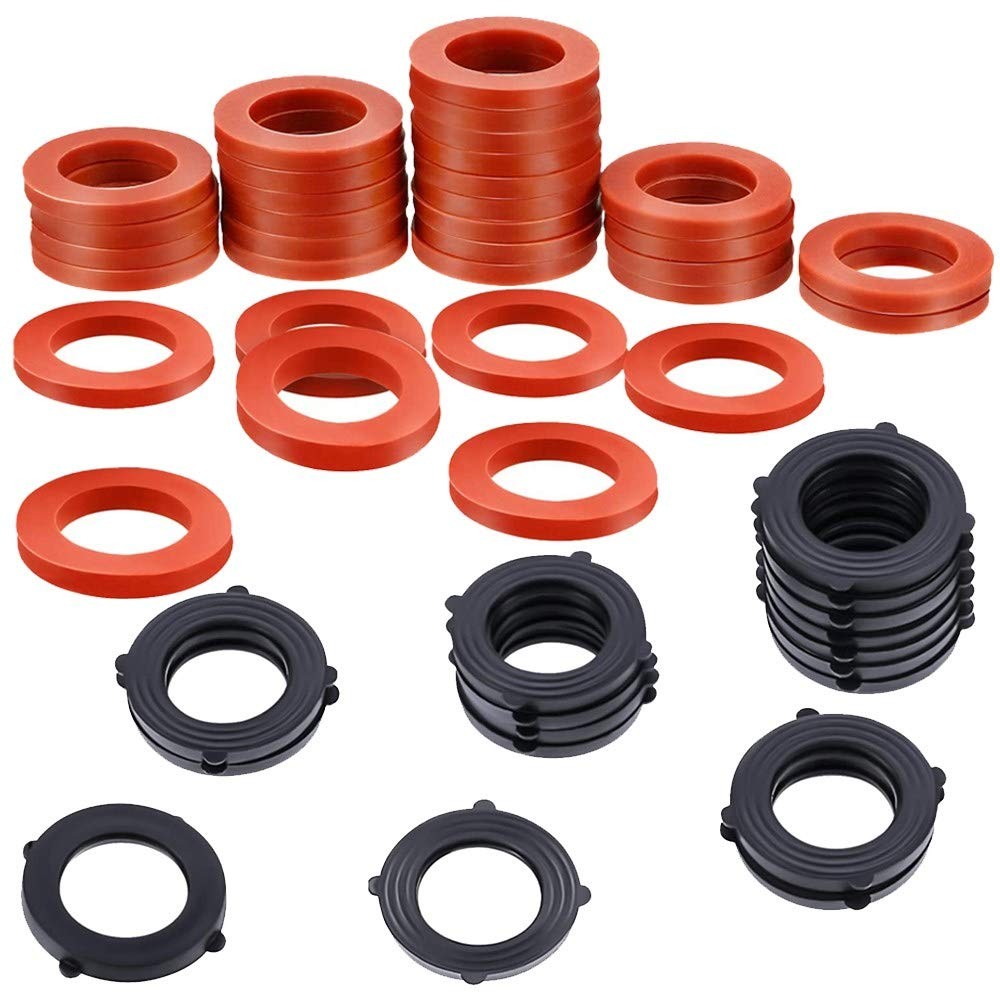 Garden Hose Washer Heavy Duty Rubber Washer Seals Fit All Standard 3/4 Inch Gard