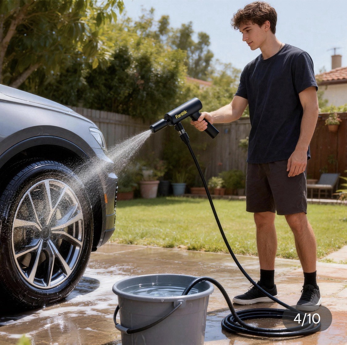 Fanttik K200 Cordless Portable Pressure Washer. Powerful Spring on the Go. New