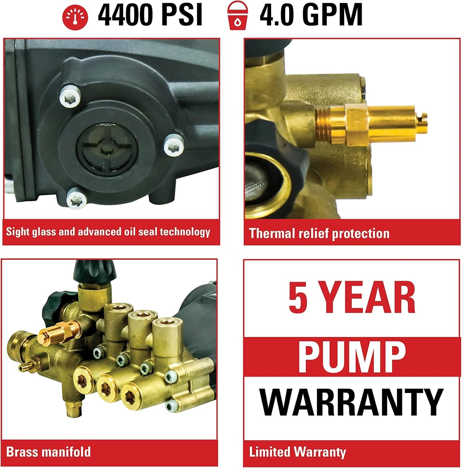High-Performance 4400 PSI Replacement Pump Kit for Industrial Pressure Washers