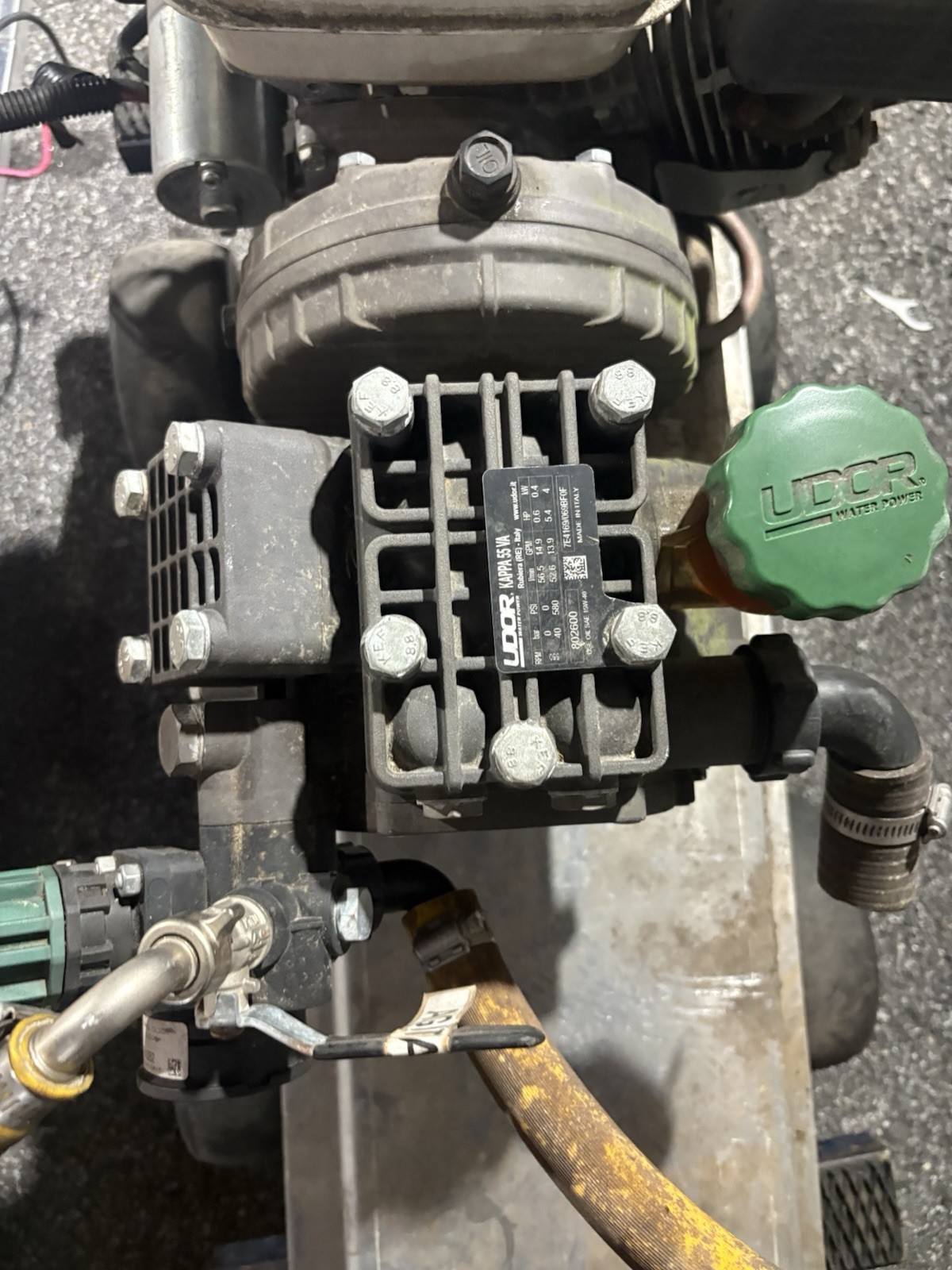 Honda GX160 Engine UDOR KAPPA 55 Diaphragm Pump Skid Sprayer Pressure Washer