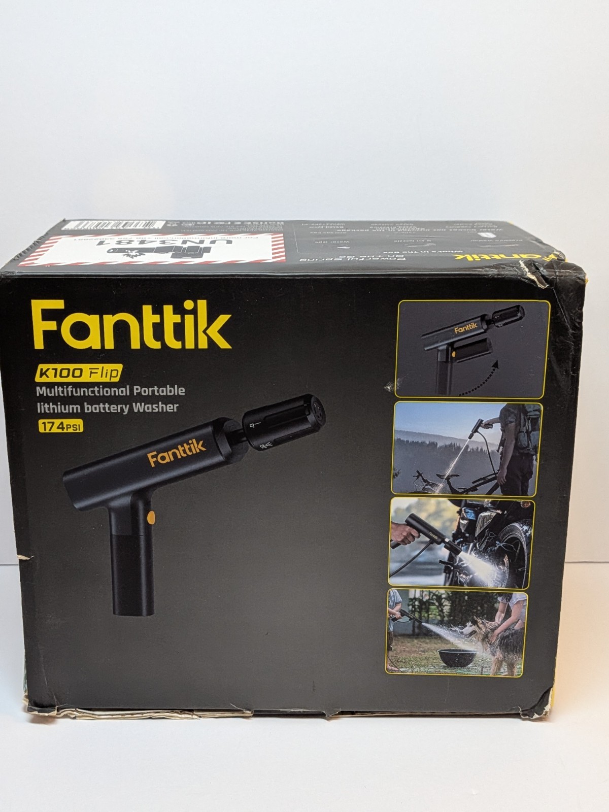 Fanttik K100 Flip Portable Pressure Washer Cordless Sprayer Foldable Compact NEW