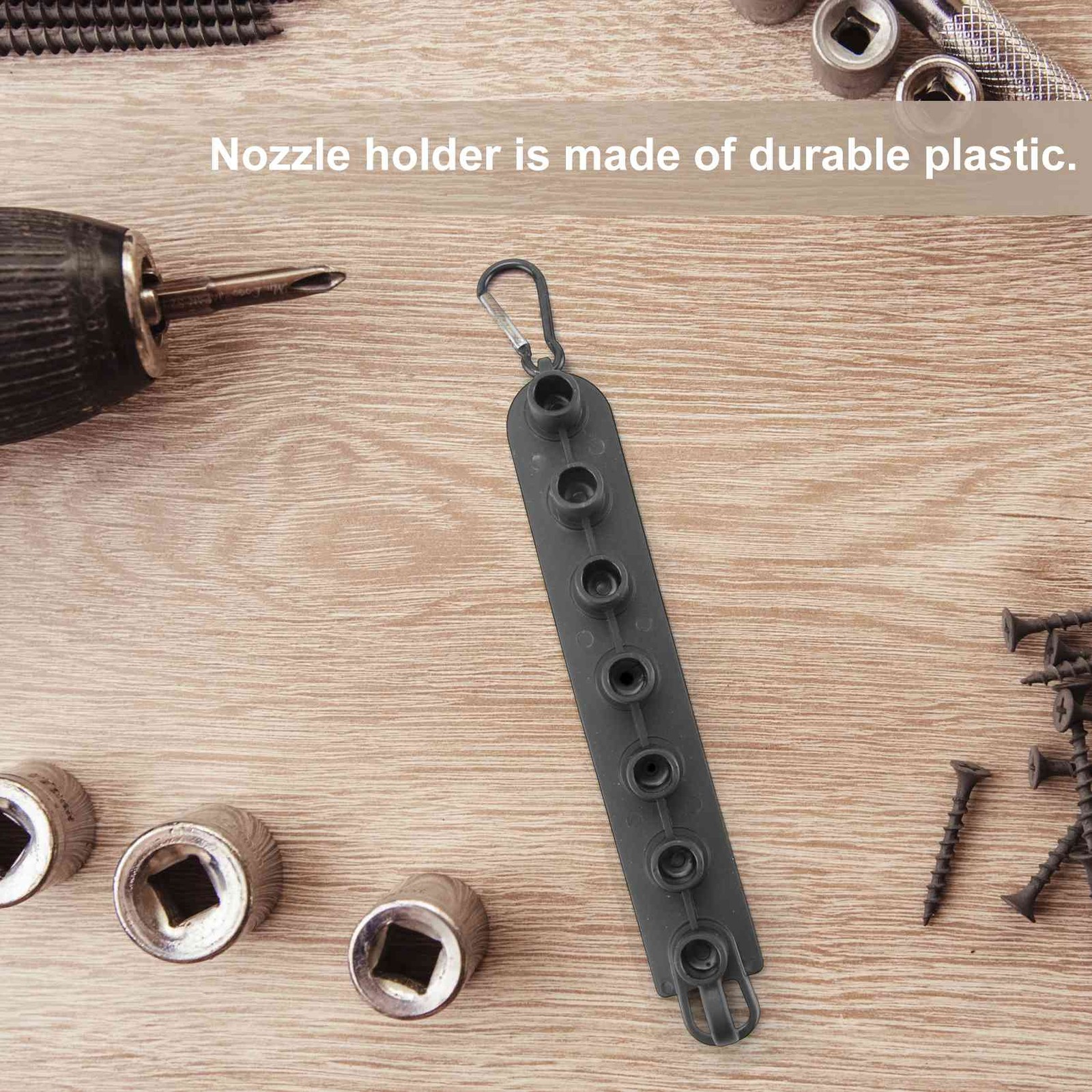 Pressure Washer Nozzle Holder, Holds 7 Nozzle Tips with 1/4 Inch 9175
