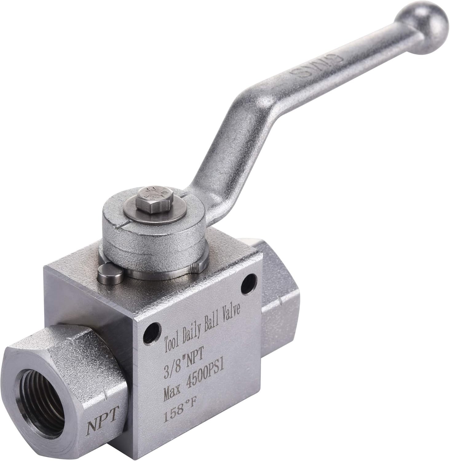 High Pressure Washer Ball Valve Kit 3/8″ Quick Connect 4500 PSI Stainless Steel