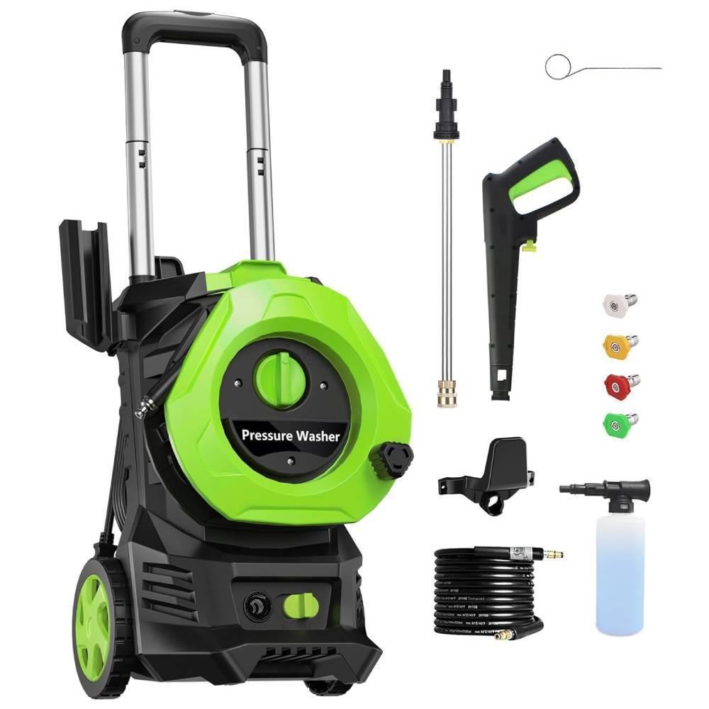 Electric High Pressure Washer 4500PSI 2GPM with Telescopic Handle and Wheels NEW