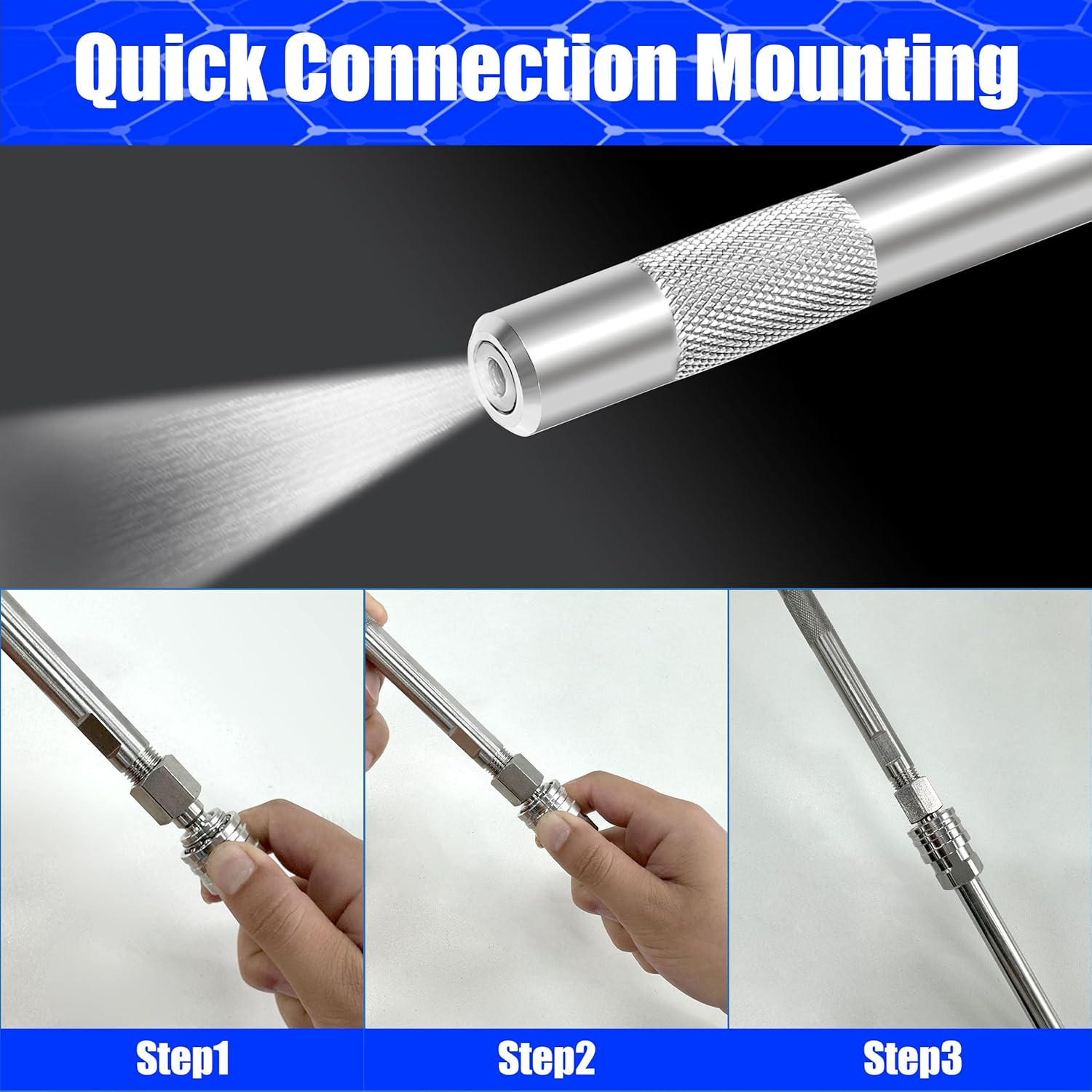 JOEJET Pressure Washer Long Range Chemical Nozzle, Shooter Tip Power Washer Comp