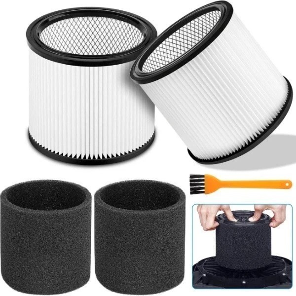 2-Pack Filter Cartridges 90304 90350 90333 Type U for Shop Vac Wet/Dry Vacs