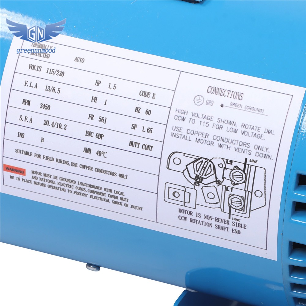 1.5 HP GT15 Water Well Irrigation Sprinkler Pump 1PH 115/230V Self Priming