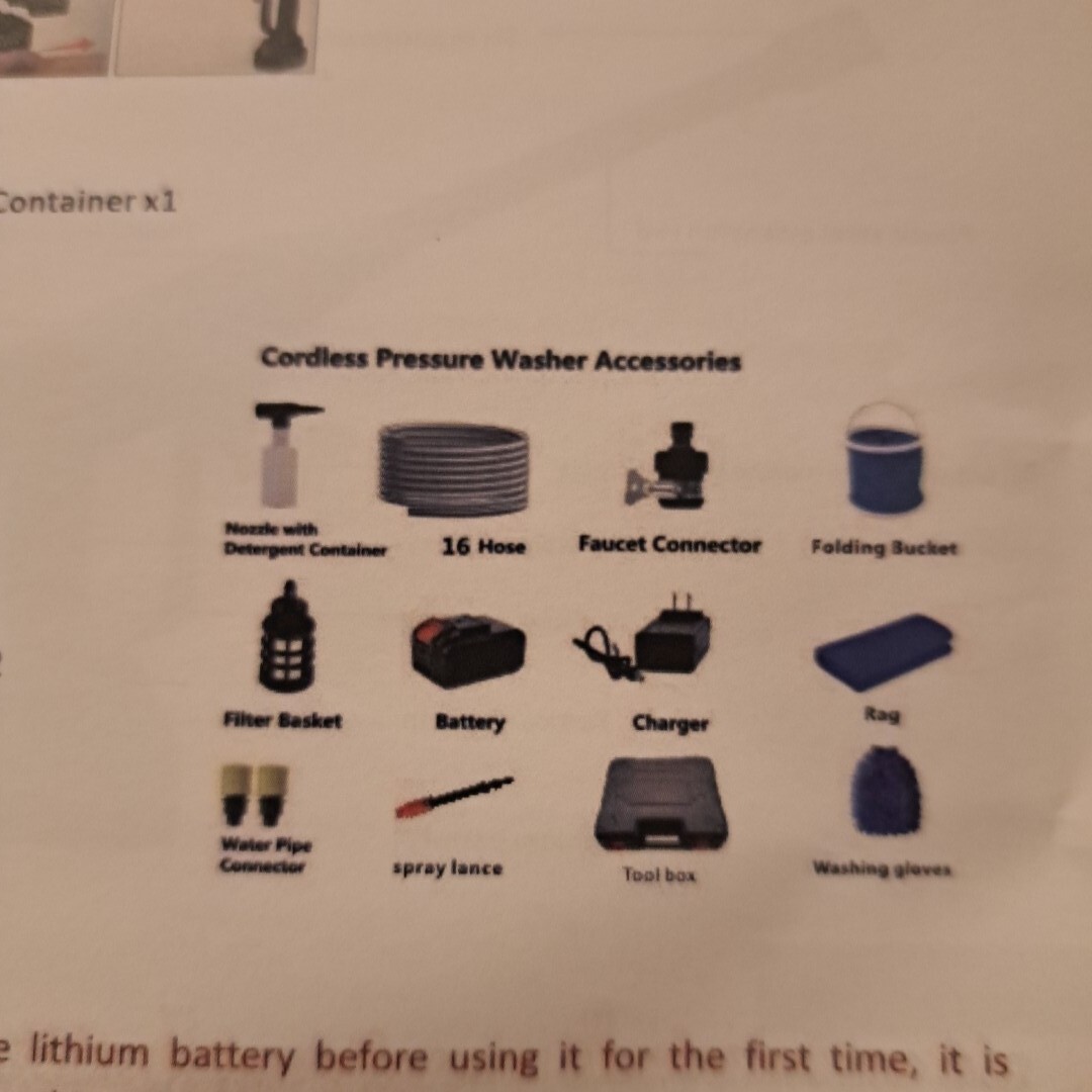 Cordless High Pressure Washer,435PSI Portable Power Washer 24v Battery