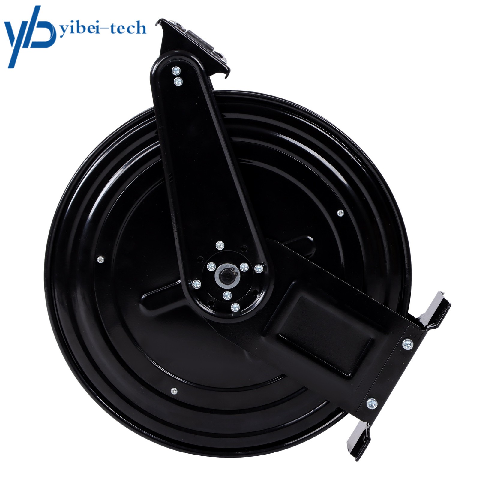 Pressure Washer Hose Reel 50ft with Swivel Arm, 3/8″ NPT Outlet Pipe, 4000 PSI