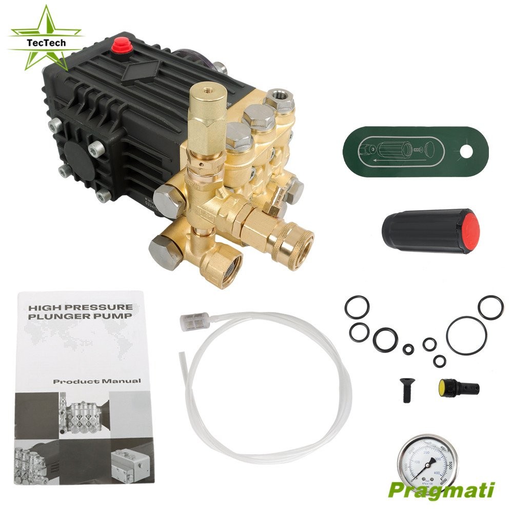 4.9GPM 3600 PSI Pressure Power Washer Pump 24mm Solid Shaft Belt Drive US