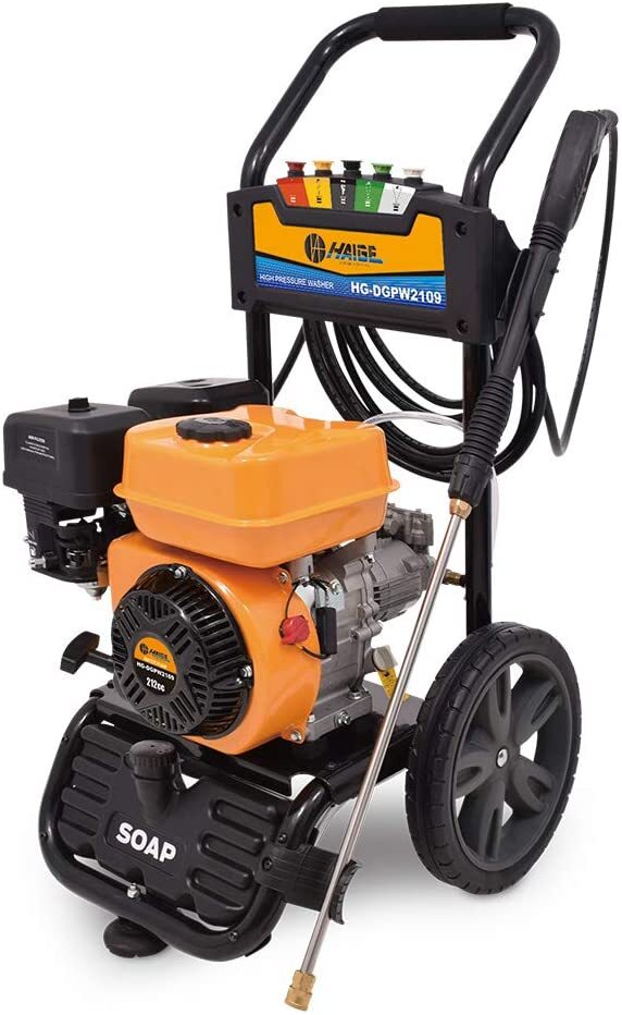 HAIGE Pressure Washer HG-DGPW2109 21.4MPa 212cc 4-Stroke Engine Type 2.5H Use