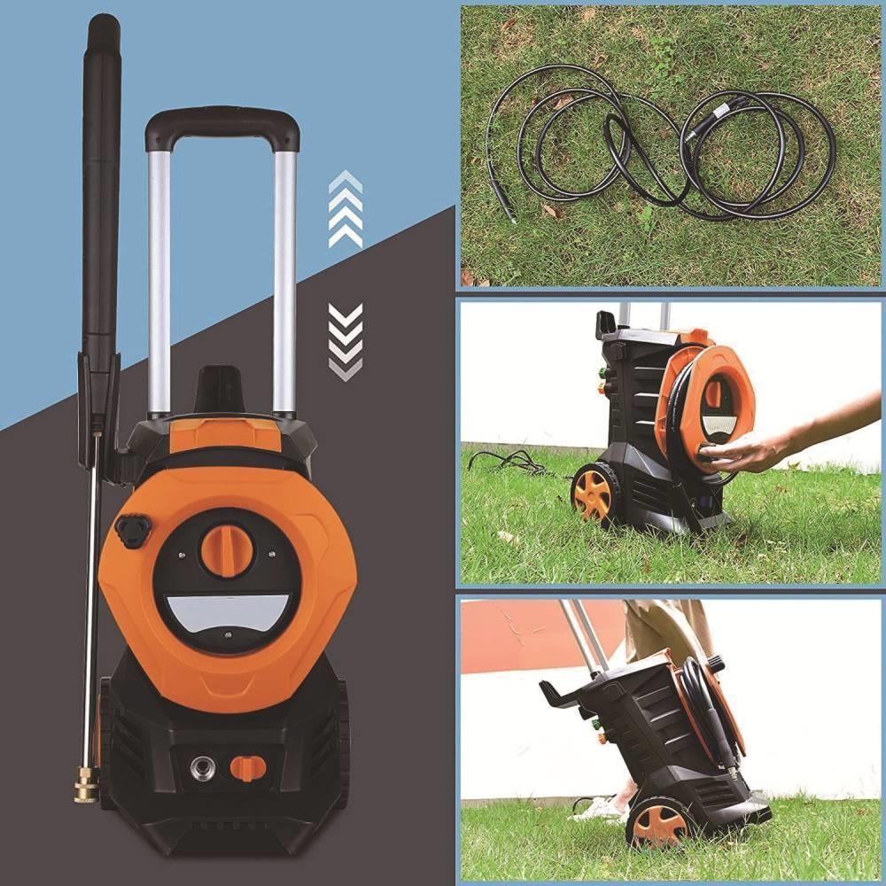 Electric High Pressure Washer 3380PSI 2GPM Power Washer 1800W with Big Wheels