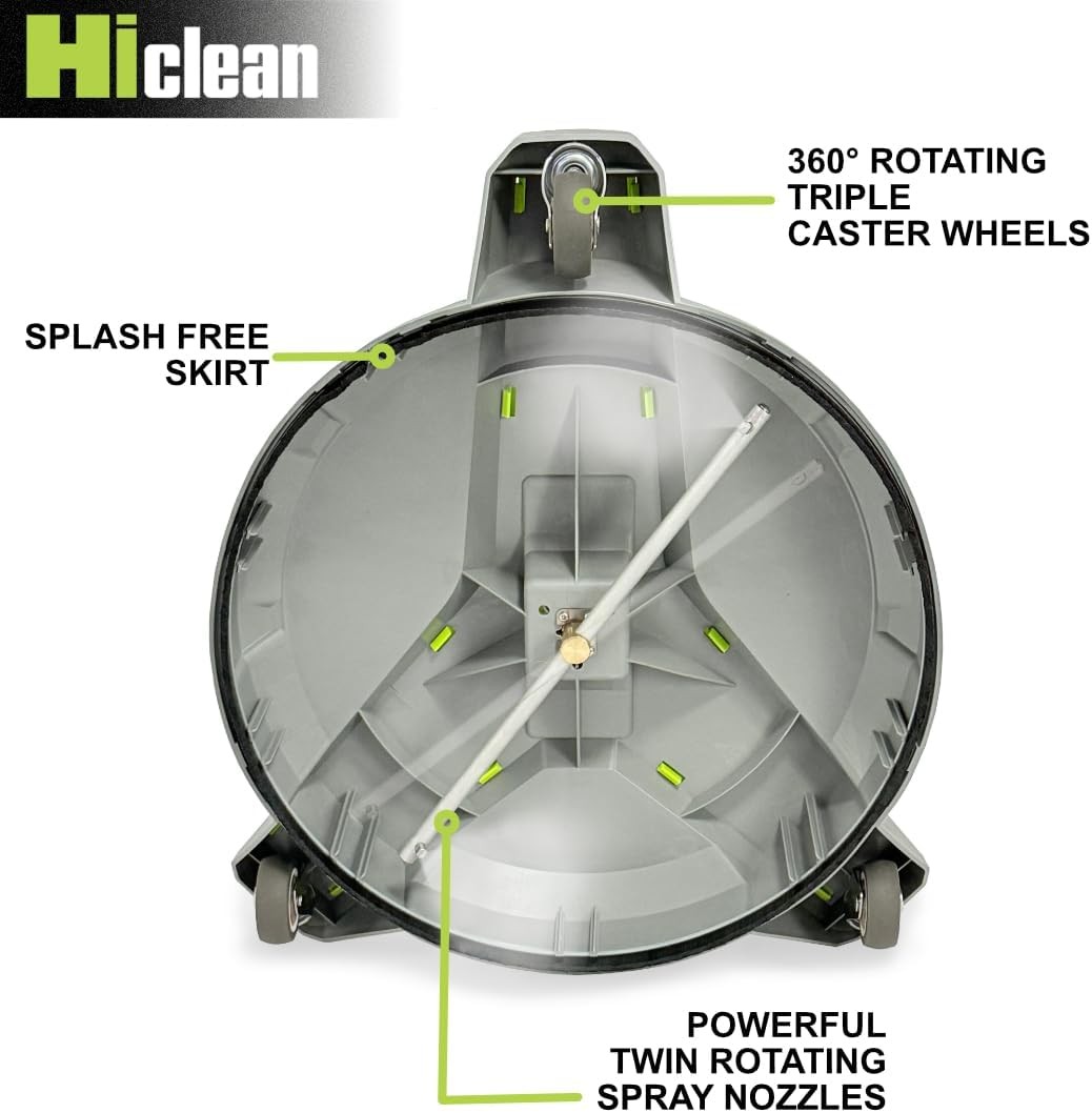 15″ Pressure Washer Surface Cleaner W/ Wheels 3400 PSI Max Surface Cleaner Power