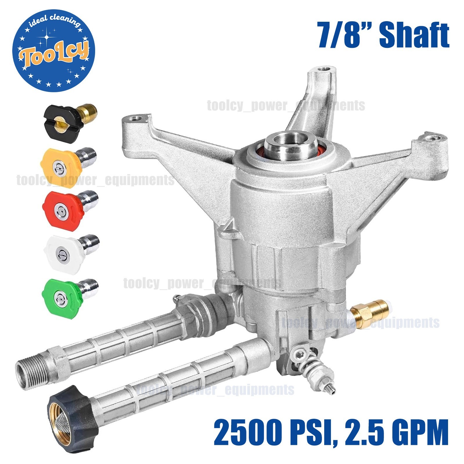 TOOLCY 7/8″ Shaft Vertical High Pressure Washer Pump 2500 psi 2.5 GPM