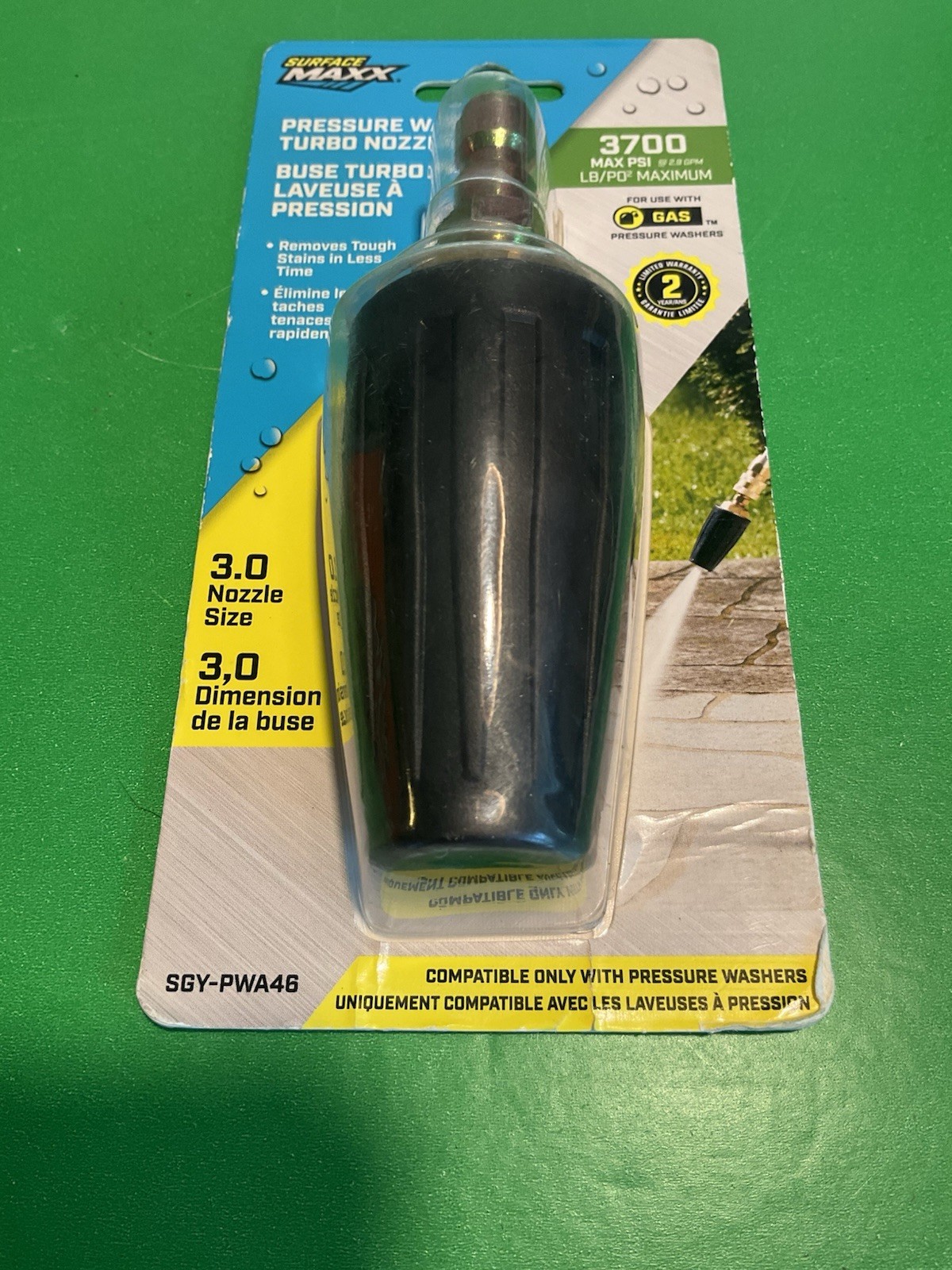 Surface Maxx Turbo Nozzle 3700 PSI Pressure Washer Nozzle -new