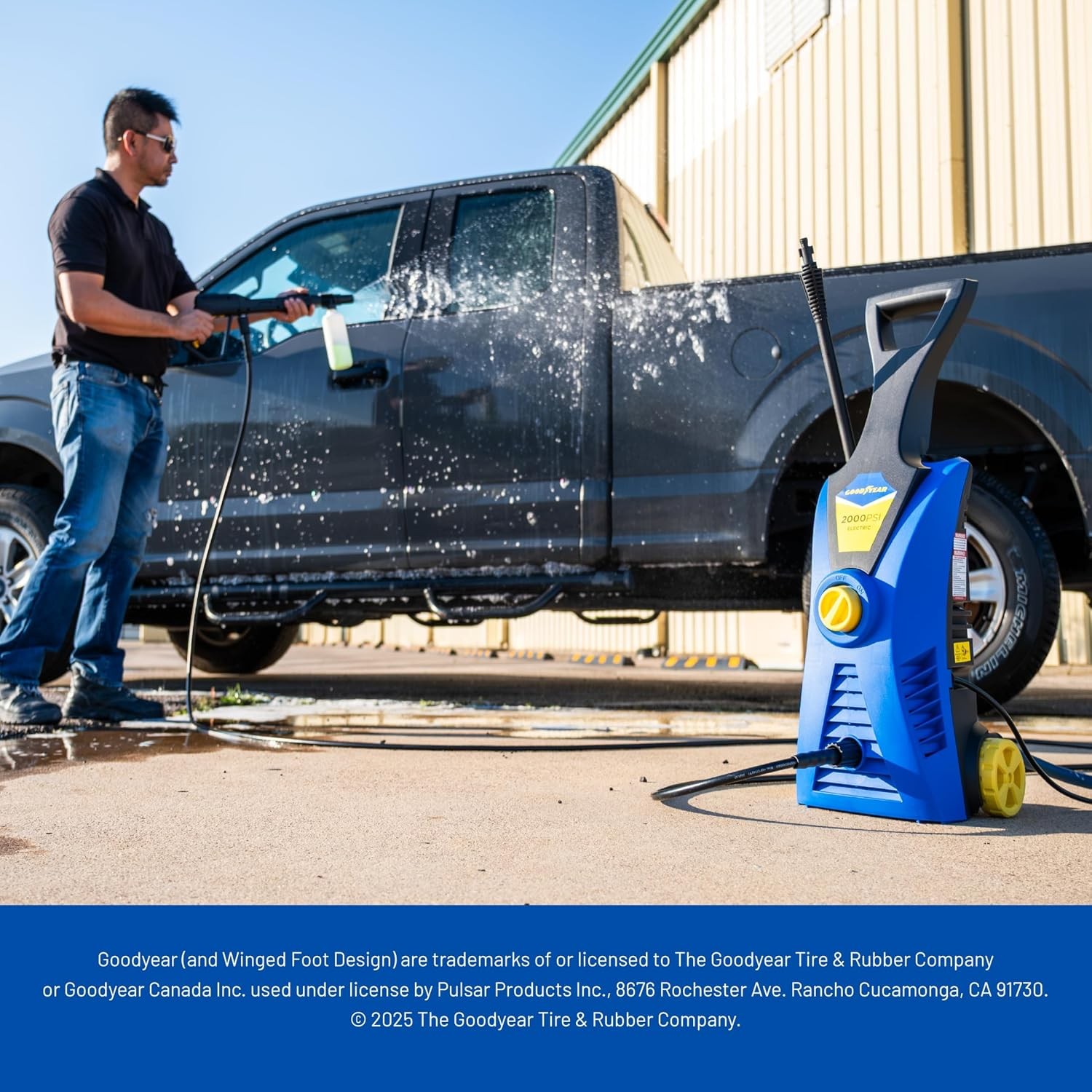 Goodyear 2000 PSI 1.6 GPM Electric Pressure Washer Soap Bottle