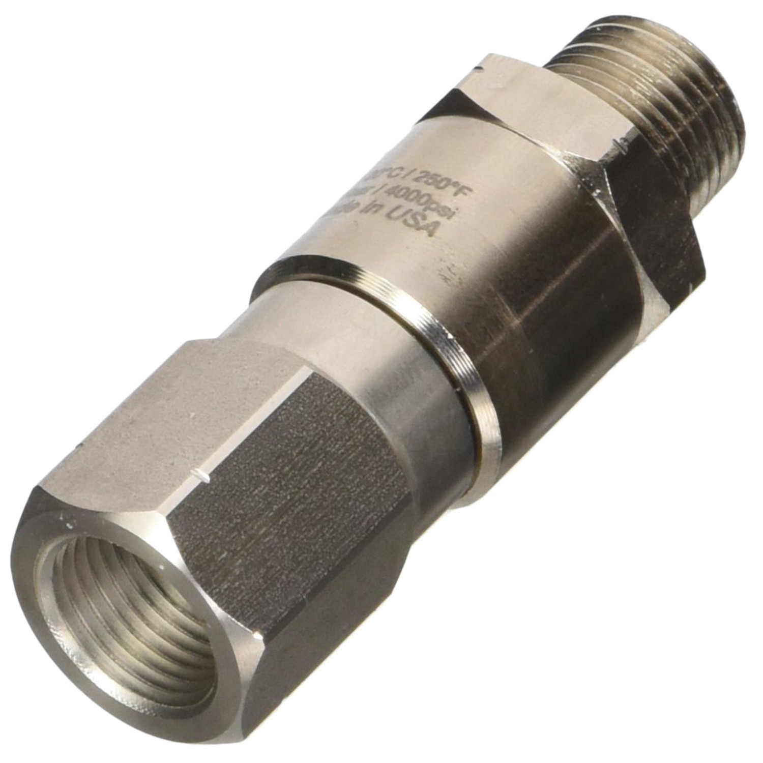 Live Pressure Washer Swivel – Stainless Steel, 4000 PSI