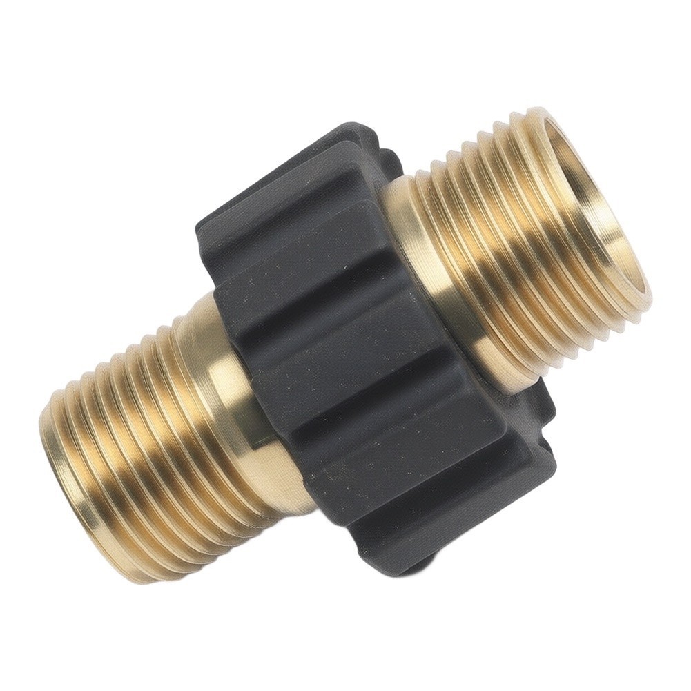 Double Nipple M22x1.5 Male Hose Connector Coupling For High Pressure Cleaner ~