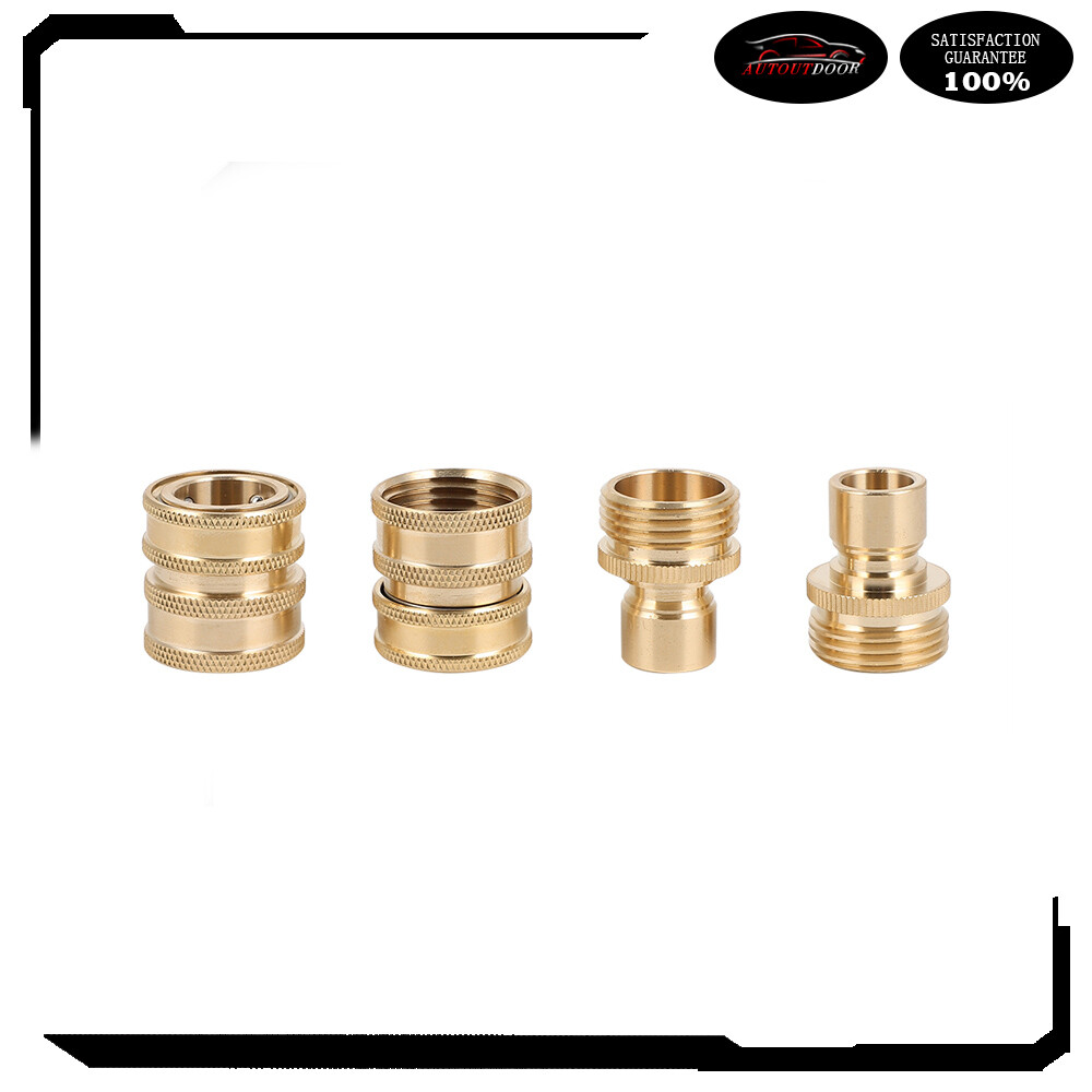 3/4″ Garden Hose Quick Connect Water SOLID Brass Female Male Connector Set New