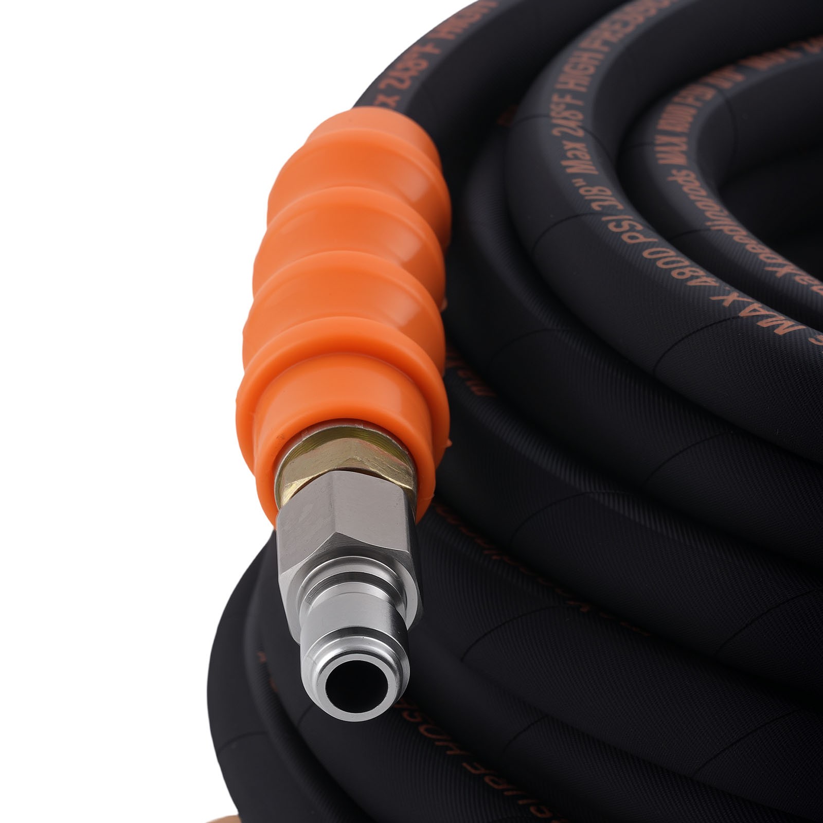 3/8″ Pressure Washer Hose 70FT 4800PSI Hot Water Steel Wire Braid New