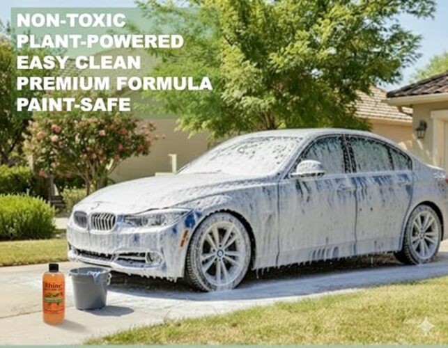 Plant-based Eco-friendly Car Wash Soap, Non-Toxic, High-Foam, Concentrated