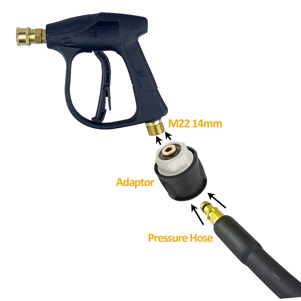 Pressure Washer Hose Connector Converter Power Washer Outlet Adapter M22 for Kar