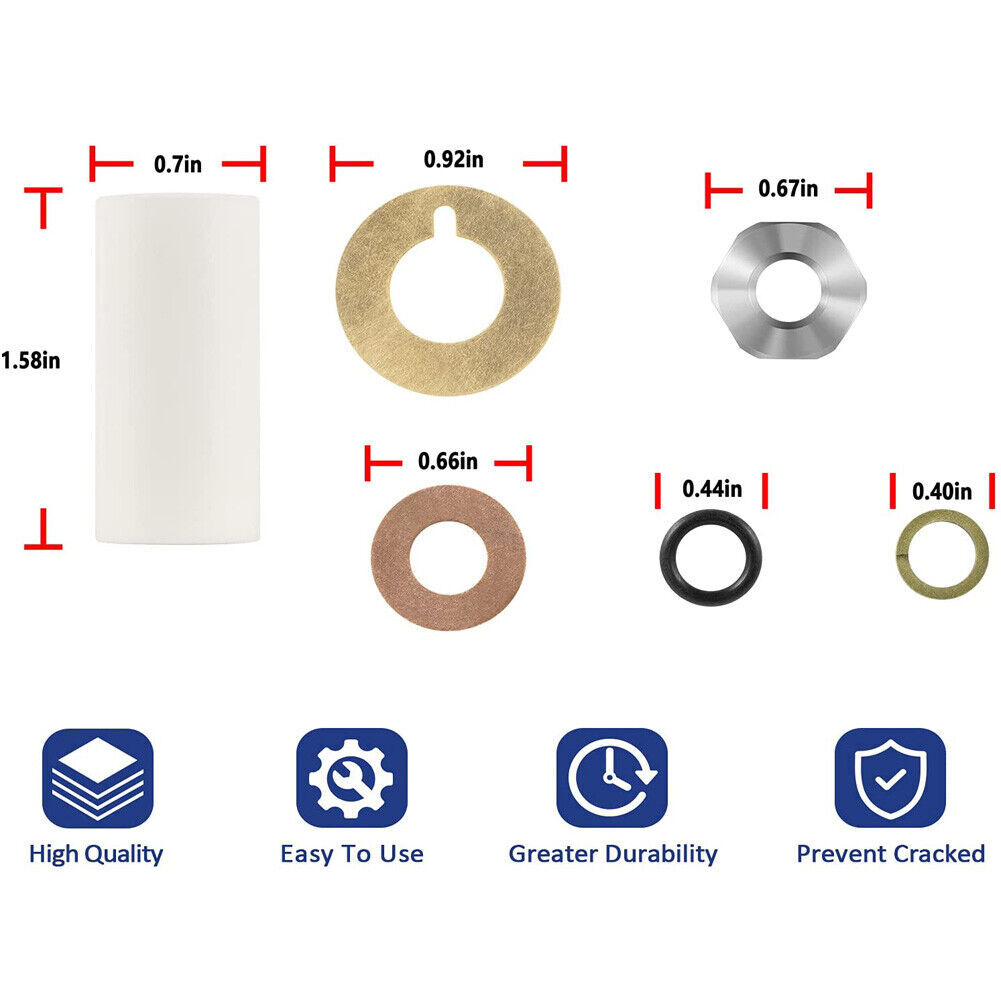 AR2546 18mm Piston Kit Ceramic Plunger Repair Kit for Annovi Reverberi RK RKA