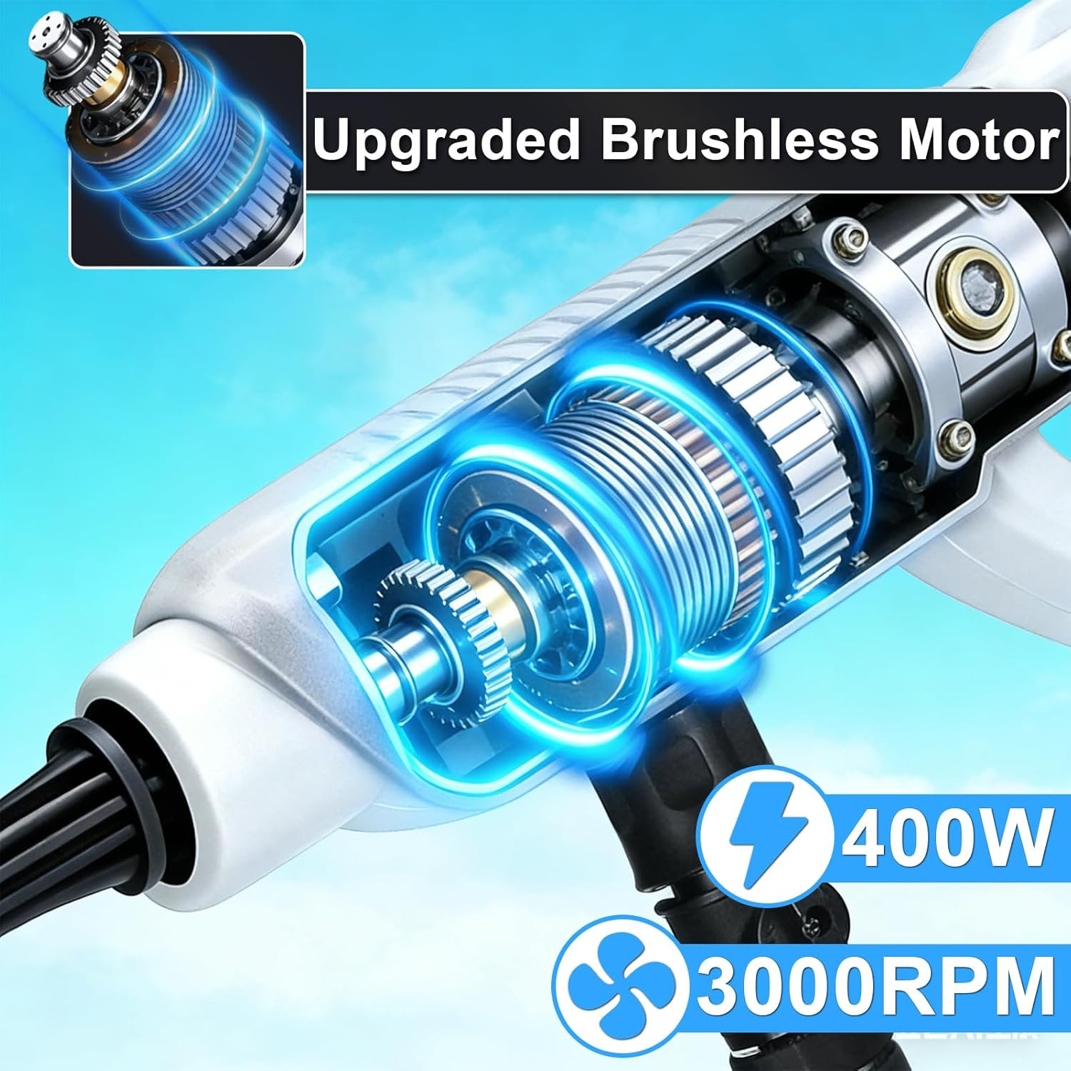 1500PSI Cordless Pressure Wassher Power Wassher Battery Powered | Brushless Spee