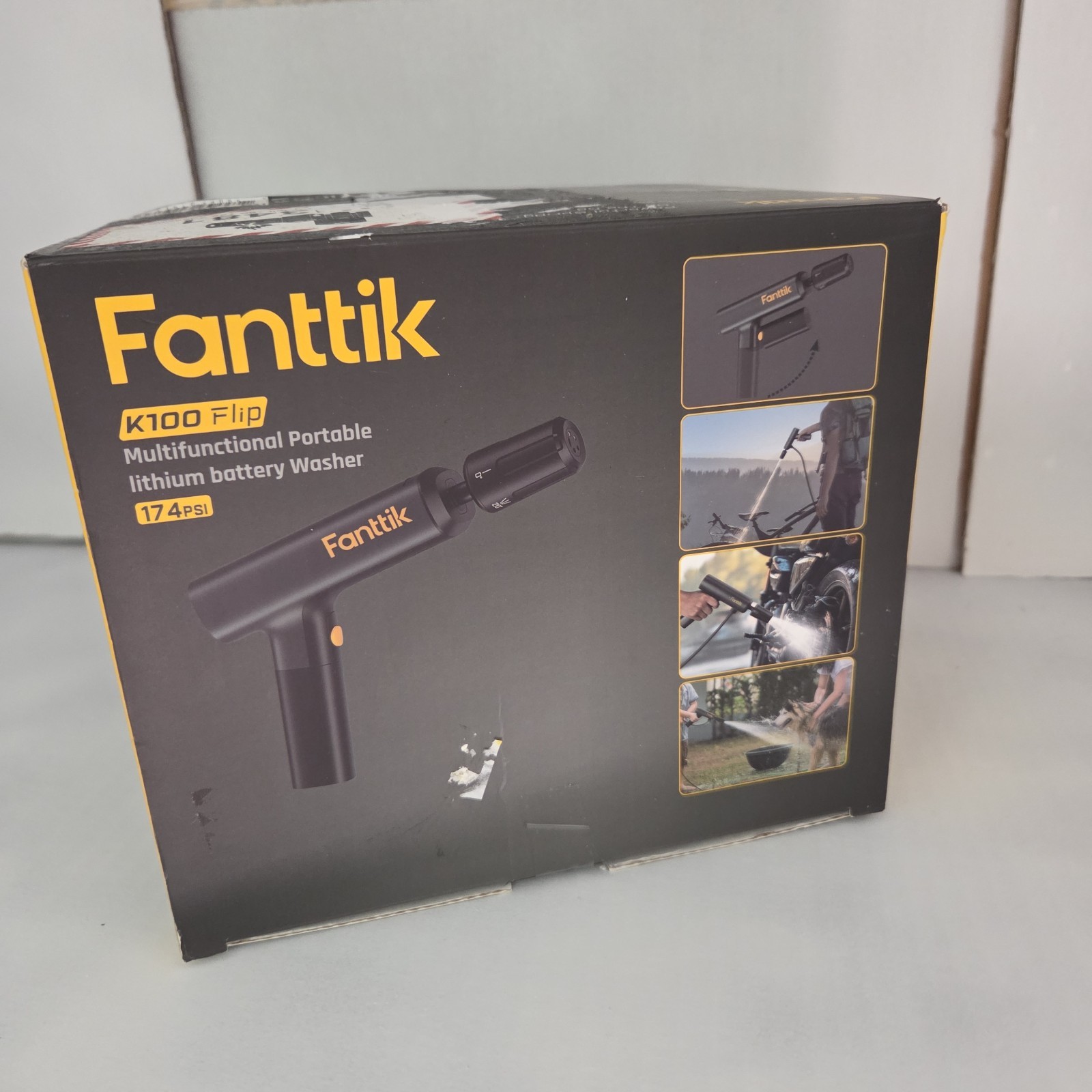 Fanttik K100 Flip Cordless Portable Sprayer Foldable 5-in-1 Nozzle 174 PSI