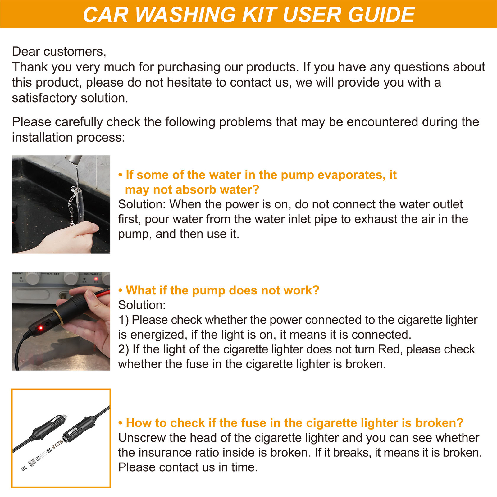 12V Electric Sprayer Gun 120PSI Car High Pressure Washer Set + Hose + Water Pump