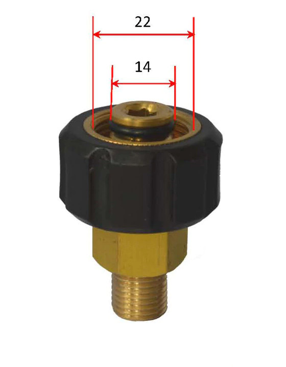 NHP Karcher HD HDS Adapter For Canon Foam Gun