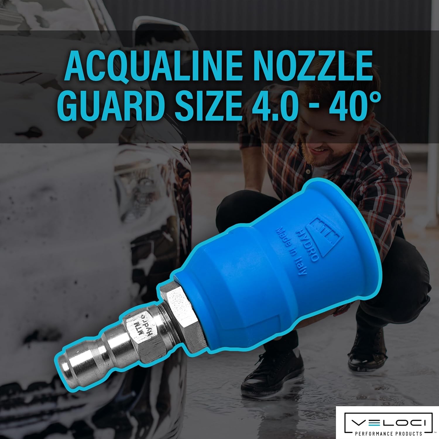 MTM Hydro Acqualine Pressure Washer Nozzle Guard Holder with 1/4” 40 Degrees 4.0