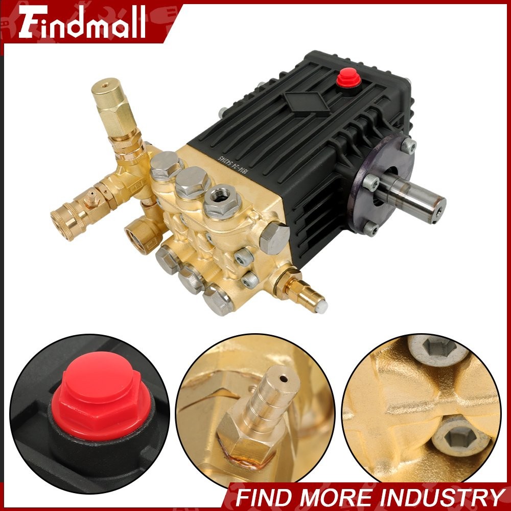 findmall 4.9GPM Pressure Power Washer Pump 24mm Solid Shaft Belt Drive 3600 PSI