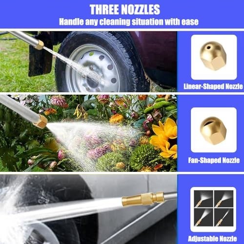 High Pressure Power Washer Wand 39 Inch Extendable Foam Nozzle Kit for Car