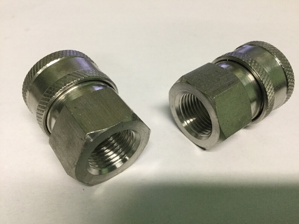 2- Power Pressure Washer 3/8″ FPT Quick Connect Socket 4000 PSI Stainless Steel