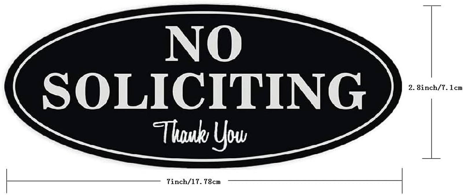 No-Soliciting Sign for House Signs for Home – Premium No Soliciting Thank You Si