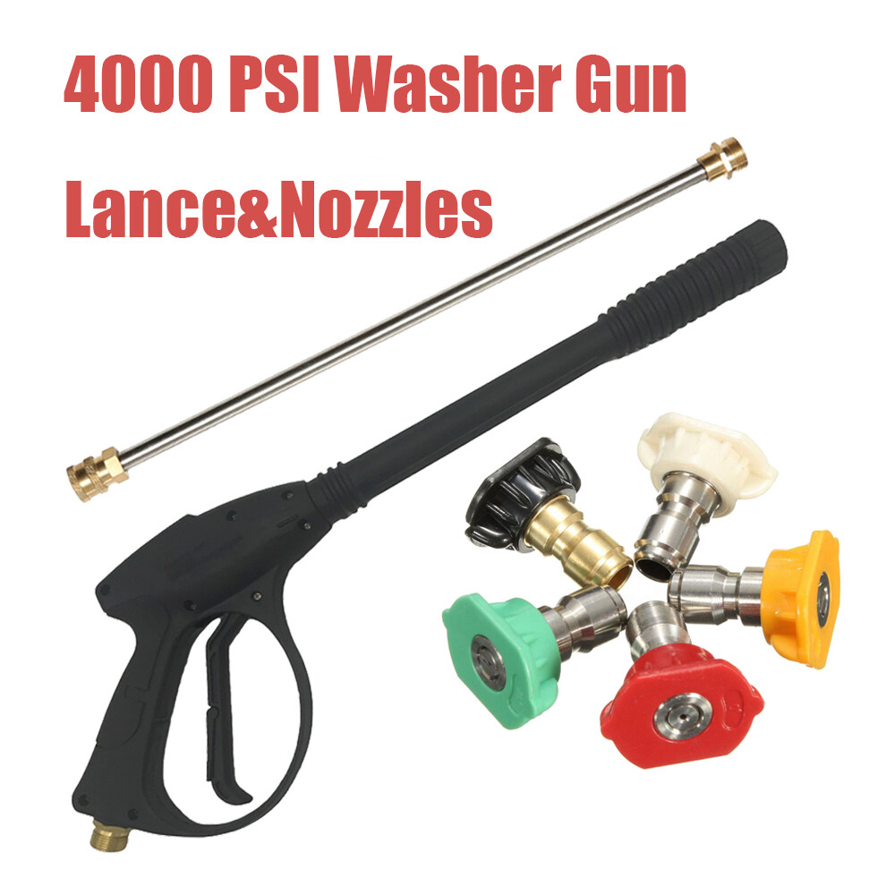 High Pressure Washer Power Washer Spray Gun Wand Lance Nozzle Hose Kit 30FT 50FT