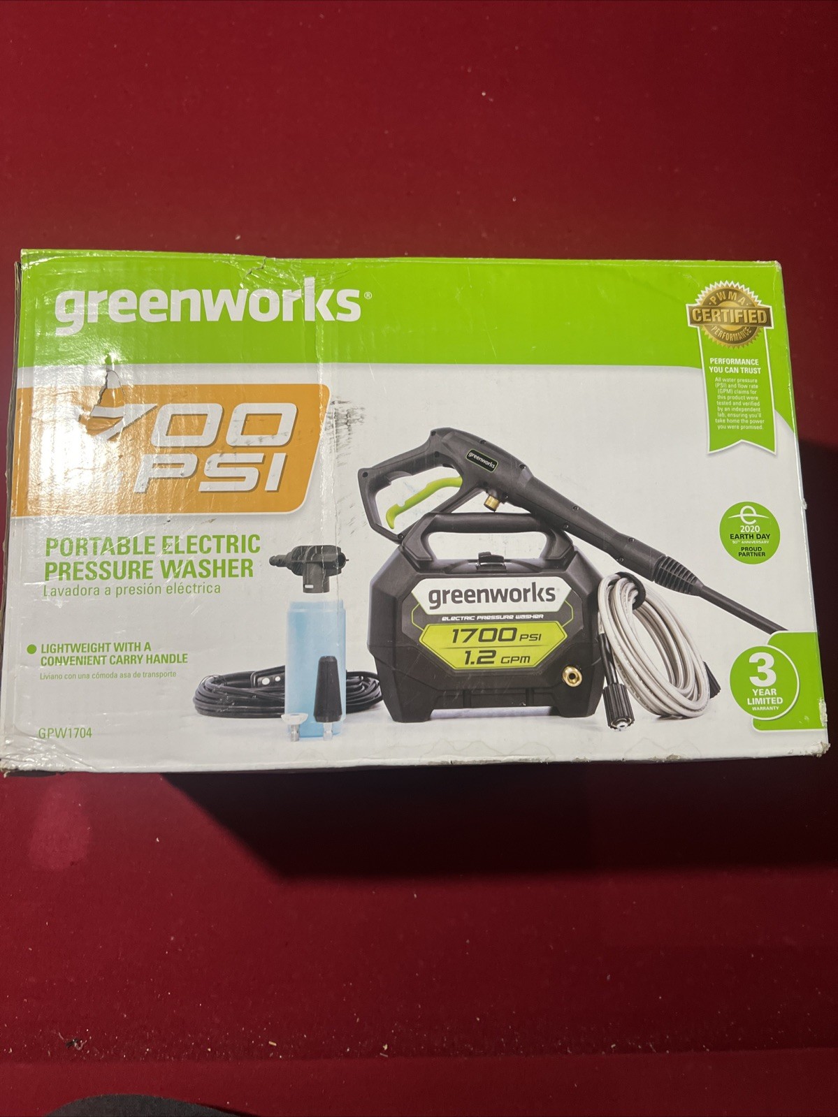 Greenworks 1700 PSI 1.2 GPM Electric Pressure Washer