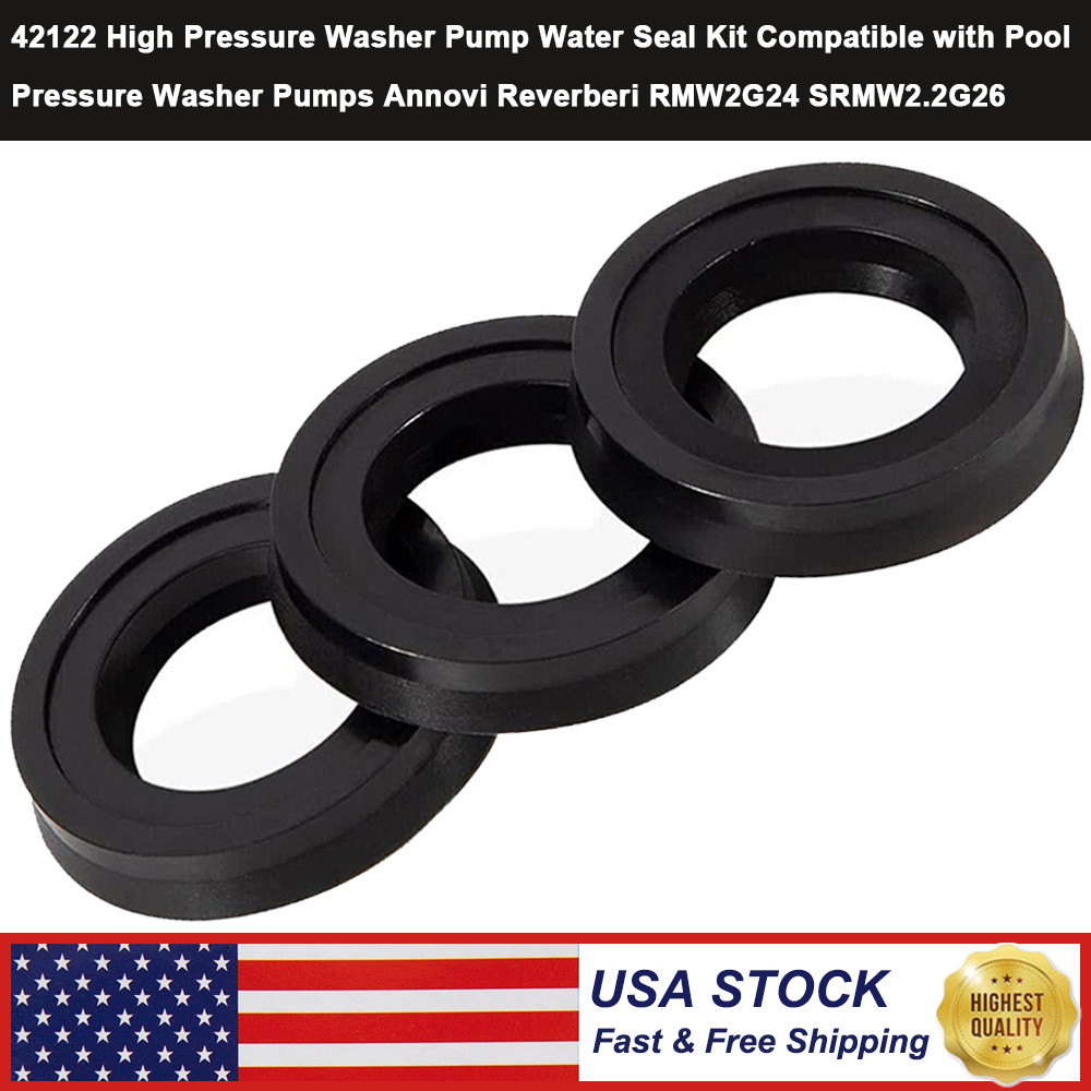 42122 High Pressure Washer Pump Water Seal Kit for Annovi Reverberi Rmv,Rmw,Srmw