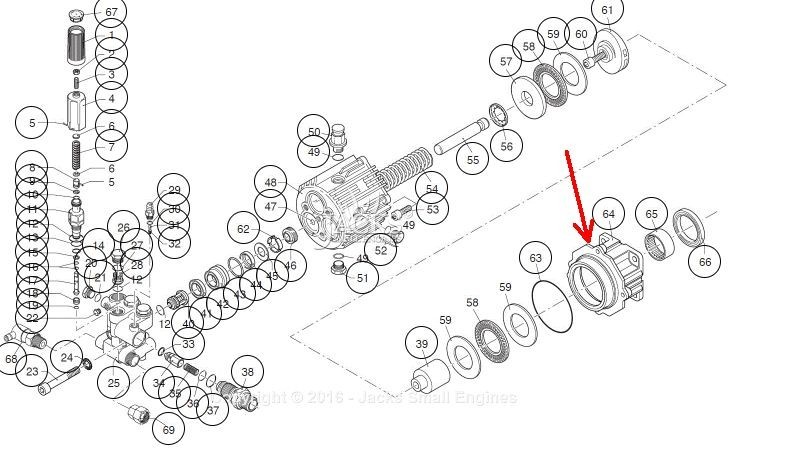 PRESSURE WASHER FLANGE PM247760SV FOR PW2705