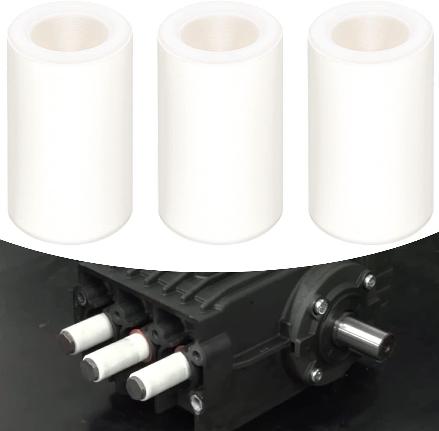 3pcs General Pump Piston Ceramic 51040009 For TP Pumps General Pump (15x25x9 mm)