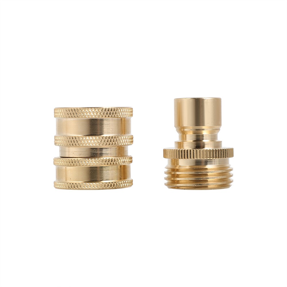 3/4″ Garden Hose Quick Connect Water SOLID Brass Female Male Connector Set New
