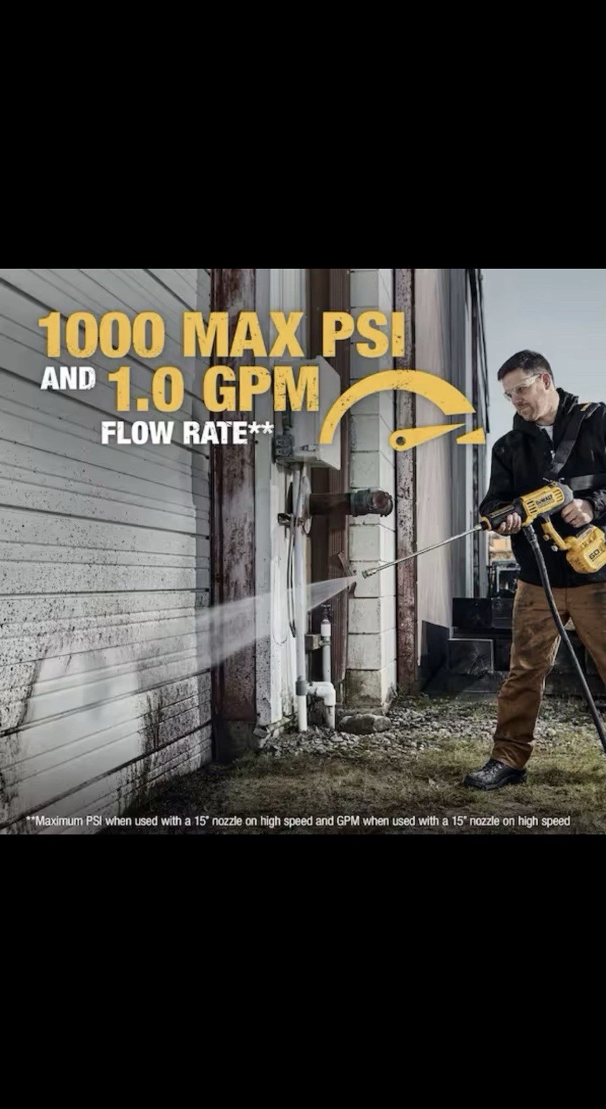 *NEW* Dewalt FLEXVOLT 60V 1000 PSI 1.0 GPM Power Cleaner (Tool Only) DCPW1000B